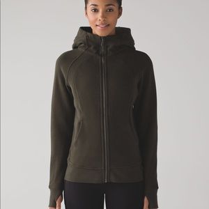 Lululemon Dark Olive Green Scuba Hoodie - Size 12